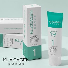 KLA'SAGEN Premium Aqua Mint Toothpaste 120g Bad Breath Relief Cavity Plaque Care _ Made in Korea